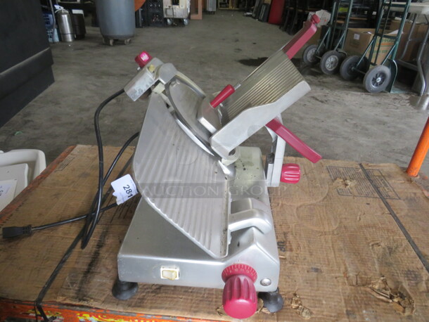One Berkel Deli Slicer. Model# 825A-PLUS. 115 Volt. - Image 2 of 3