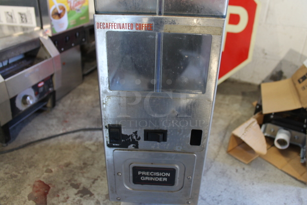 Bunn G92 HD Stainless Steel Commercial Countertop Coffee Bean Grinder. 120 Volts, 1 Phase. Tested and Powers On, Left Side Is Working But Right Side Parts Do Not Move - Image 3 of 8
