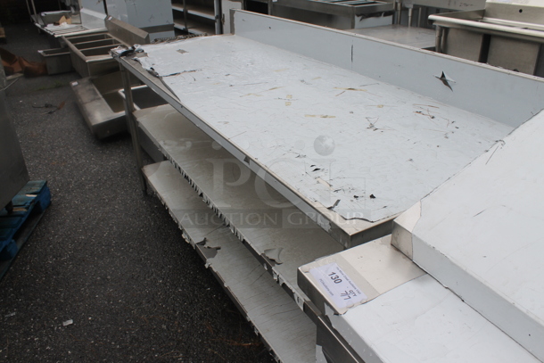 BRAND NEW SCRATCH AND DENT! Stainless Steel Commercial Table w/ 2 Under Shelves and Back Splash. - Image 3 of 4