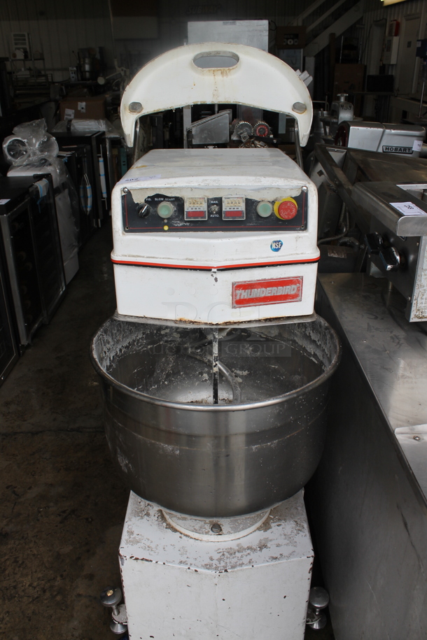Thunderbird ASP-40 Metal Commercial Spiral Mixer w/ Stainless Steel Mixing Bowl and Dough Hook Attachment.  220 Volts, 3 Phase.  - Image 2 of 5