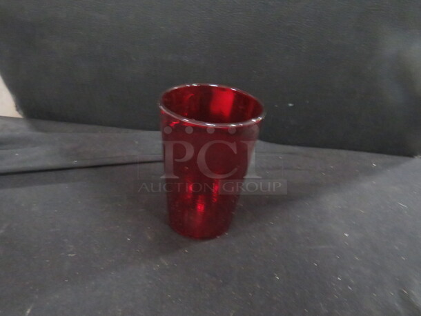 One NEW Case Of 72 Carlisle 8oz Red Tumblers.  #552610 - Image 1 of 1