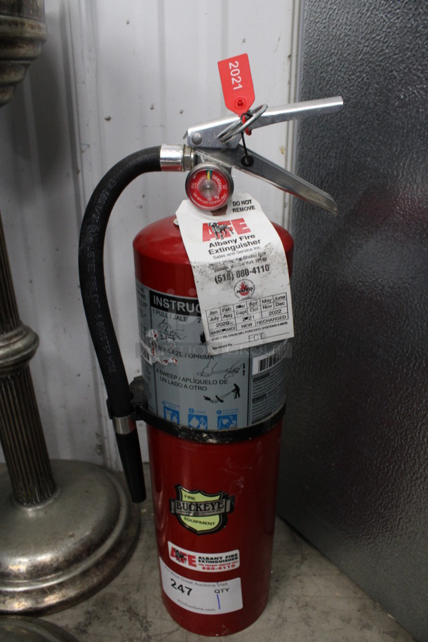 Buckeye Dry Chemical Fire Extinguisher. 5x7x21