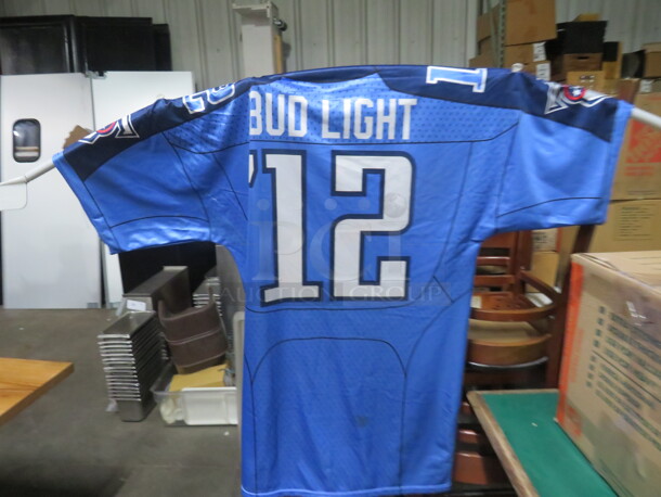 One Tennesse Titan/Bud Light Hanging Jersey.  - Image 2 of 2