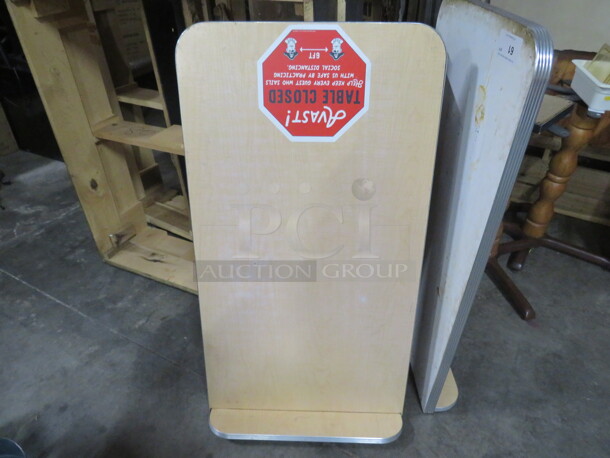 One Laminate Tabletop With Wall Mount. 44X24 - Image 1 of 2