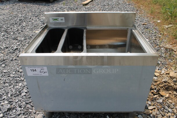 BRAND NEW SCRATCH AND DENT! Regency 600IB1824 Commercial Stainless Steel Underbar Ice Bin.  - Image 1 of 9