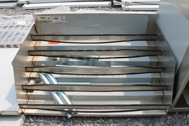 BRAND NEW SCRATCH AND DENT! Regency 600LDR2336 Commercial Stainless Steel  Five-Tiered Liquor Display Rack - Image 1 of 5