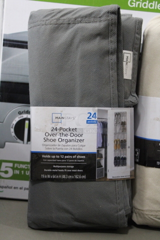 Mainstays 24 Pocket Over The Door Shoe Organizer 