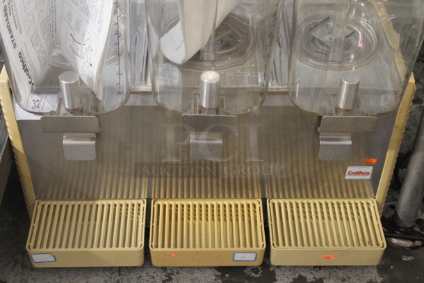 Crathco D35-4 Stainless Steel Commercial Countertop 3 Hopper Refrigerated Beverage Machine. 115 Volts, 1 Phase. Tested and Working! - Image 2 of 4