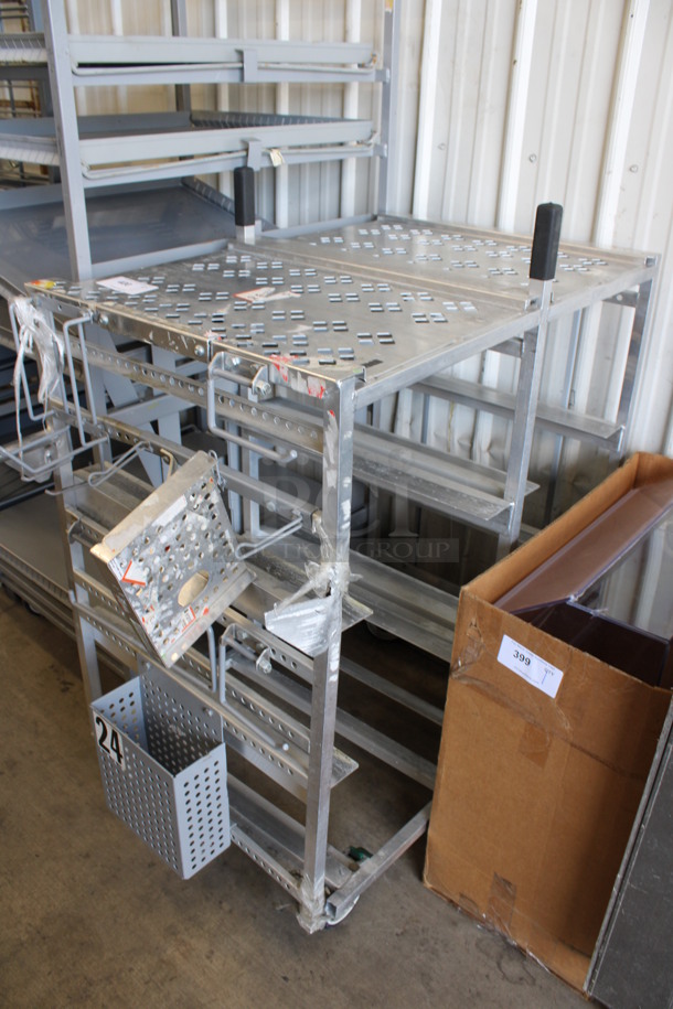 Metal Pan Transport Rack on Commercial Casters. 25x45x48 - Image 3 of 4
