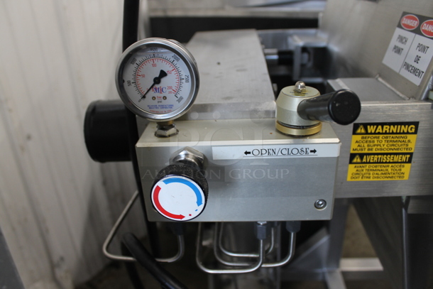 2017 Goodnature EG-260 Stainless Steel Commercial Floor Style Cold Press Juicer on Commercial Casters. 230 Volts, 1 Phase.  - Image 4 of 12