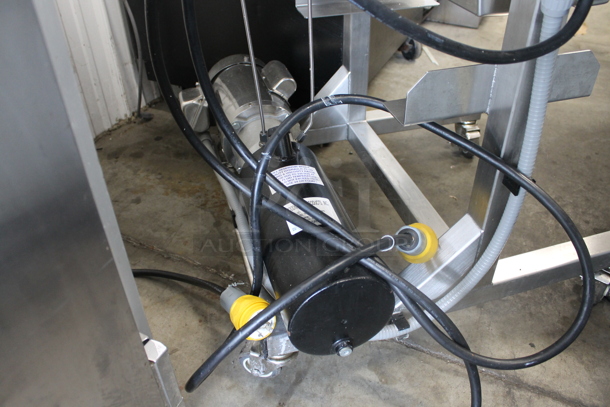 2017 Goodnature EG-260 Stainless Steel Commercial Floor Style Cold Press Juicer on Commercial Casters. 230 Volts, 1 Phase.  - Image 6 of 12