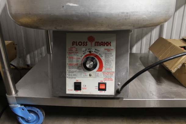Gold Medal 3077 Floss Maxx Metal Commercial Countertop Candy Floss Cotton Candy Machine. 120 Volts, 1 Phase. Tested and Working! - Image 3 of 5