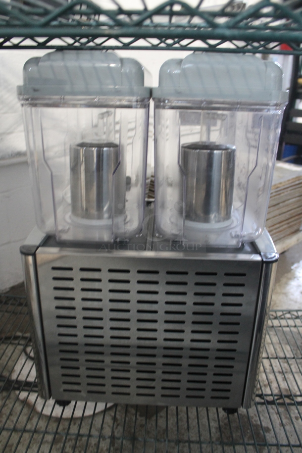 Coldline Royal-2P Stainless Steel Commercial Countertop 2 Hopper Refrigerated Beverage Machine. 120 Volts, 1 Phase. Tested and Powers On But Does Not Get Cold - Image 7 of 8