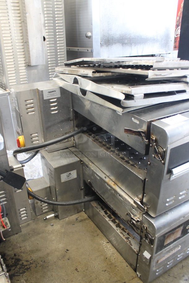 2 Ovention C2600 Stainless Steel Commercial Electric Powered Matchbox Conveyor Pizza Oven. Missing Conveyor Belts. 208/240 Volts, 3 Phase. 2 Times Your Bid! - Image 3 of 5