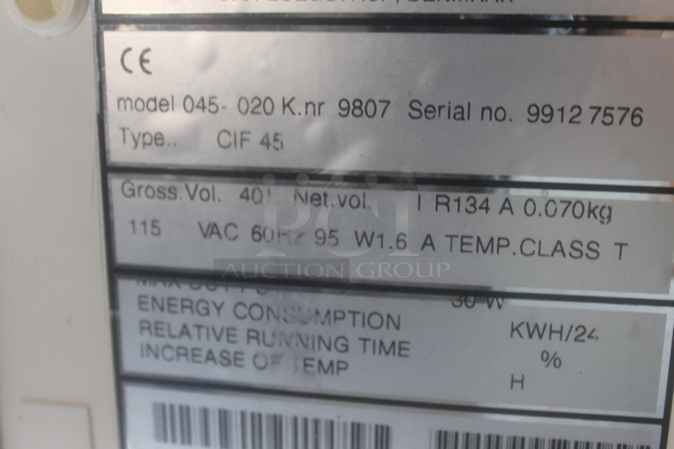 Excellence 045 020 Metal Commercial Mini Cooler Merchandiser. 120 Volts, 1 Phase. Tested and Working! - Image 6 of 6