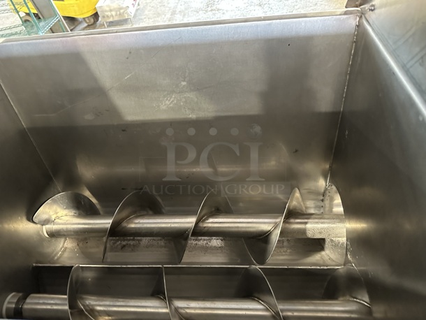 Superior HDMF62 Stainless Steel Commercial Floor Style Horizontal Tortilla Masa Extruder Feeder on Commercial Casters. 208 Volts, 3 Phase. - Image 7 of 8