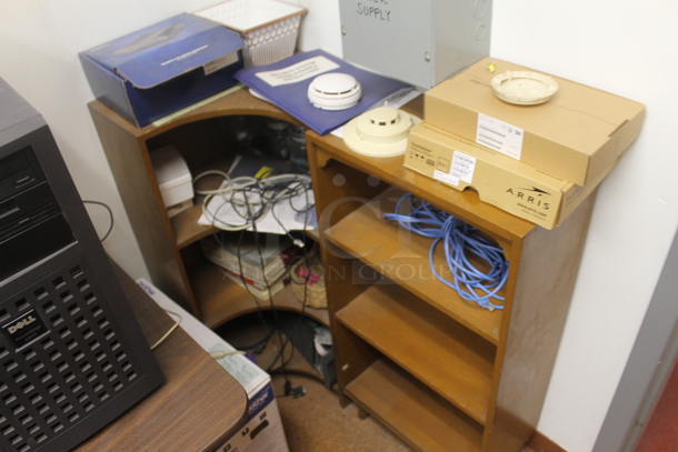 ALL ONE MONEY! ROOM LOT of Various Items Including Tables, Metal Shelving, Office Chair and Computer. BUYER MUST REMOVE. - Image 3 of 12