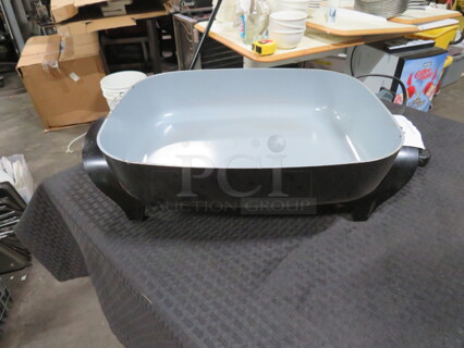 One Electric Skillet.