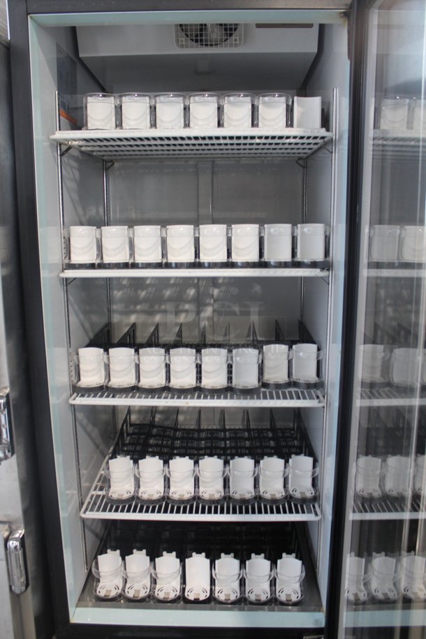 Spartan SGM-23RV Metal Commercial Single Door Reach In Cooler Merchandiser w/ Poly Coated Racks and Drink Sliders on Commercial Casters. 115 Volts, 1 Phase. Tested and Powers On But Does Not Get Cold - Image 6 of 8