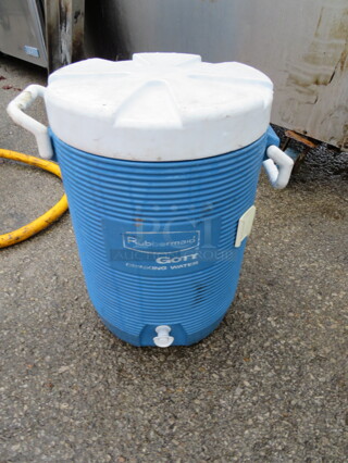 One Blue Igloo Beverage Dispenser Cooler.