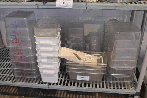 ALL ONE MONEY! Tier Lot of Various Items Including Poly Bins