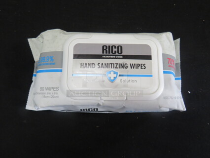 Package Of 80 Ct Sanitizing Wipes. 12XBId