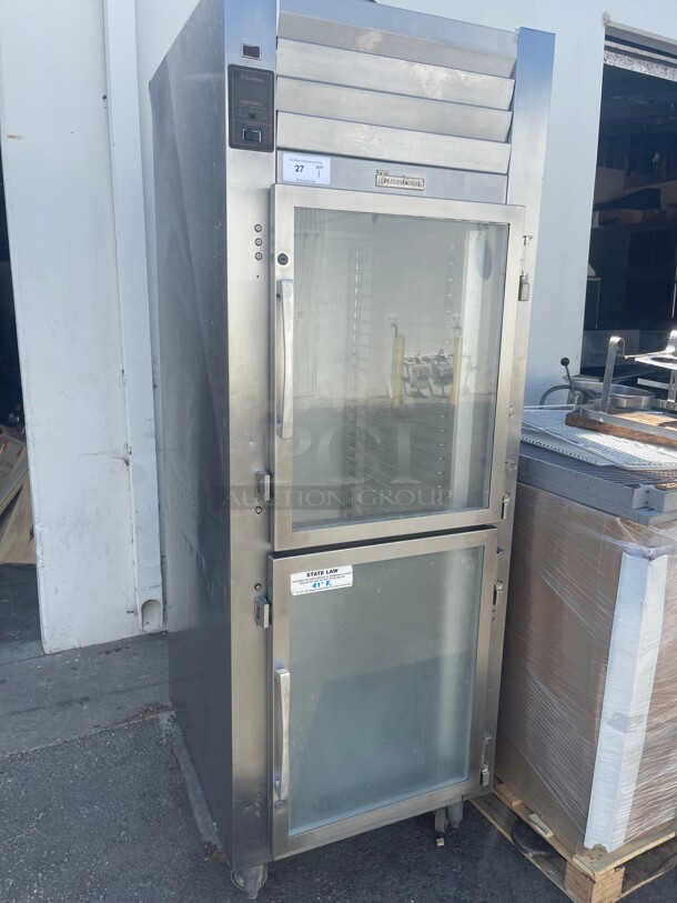 Working! Traulsen Commercial Two Glass Door Refrigerator Cooler 115 Volt Tested and Working!