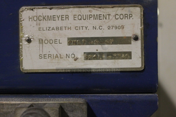 Hockmeyer 2HLI-9-97 Metal Commercial High Speed Disperser. BUYER MUST REMOVE. - Image 6 of 6