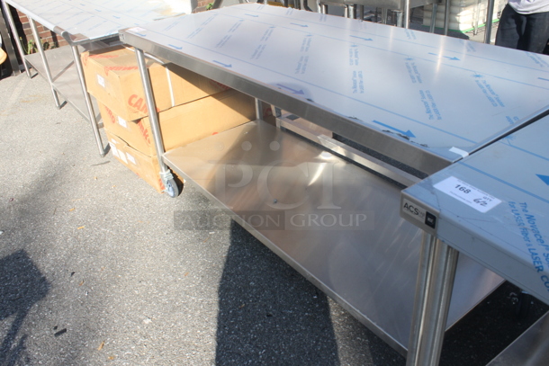 BRAND NEW! Vollrath Commercial Stainless Steel Work Table With Undershelf On Commercial Casters. - Image 3 of 4