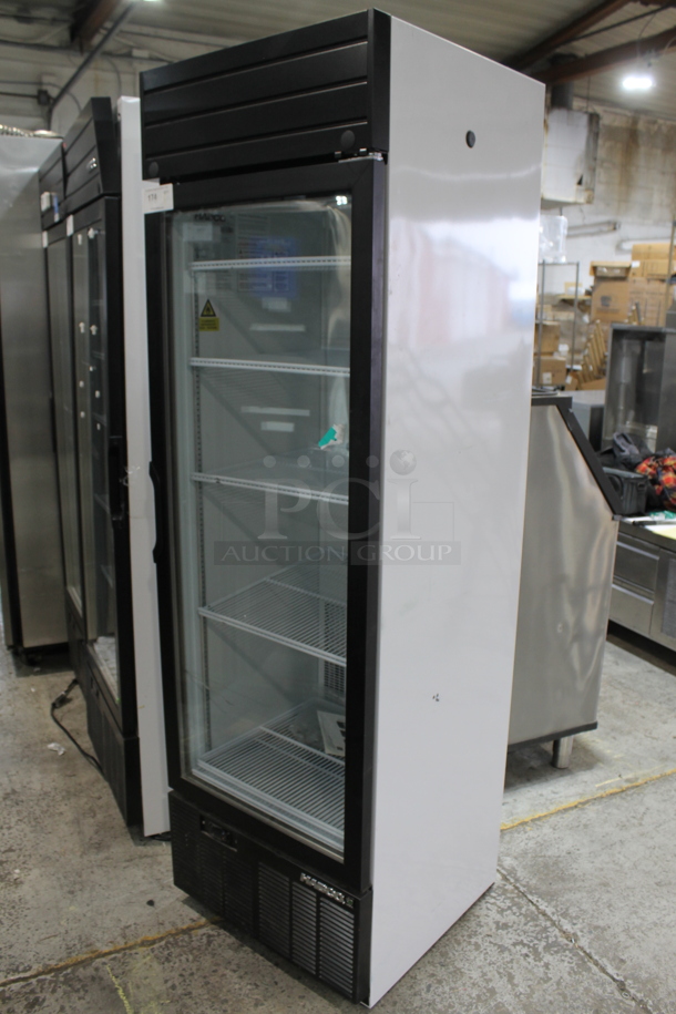 2019 Habco SE18HC Metal Commercial Single Door Reach In Cooler Merchandiser w/ Poly Coated Racks. 115 Volts, 1 Phase. Tested and Working! - Image 2 of 4