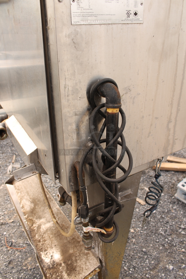 Hardt Inferno 3500 Stainless Steel Commercial Floor Style Natural Gas Powered Rotisserie Oven w/ Metal Legs on Commercial Casters. Missing Glass Door. - Image 6 of 6