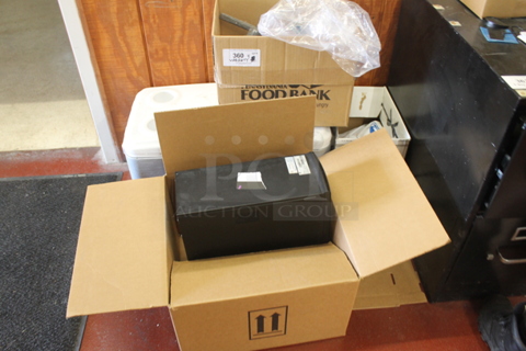 ALL ONE MONEY! Lot of 4 Boxes of Various Items Including HP Computer Tower