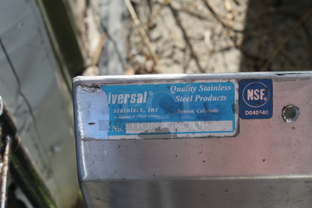 Stainless Steel Commercial 3 Bay Sink w/ Dual Drain Boards and Handles. No Legs. - Image 4 of 4