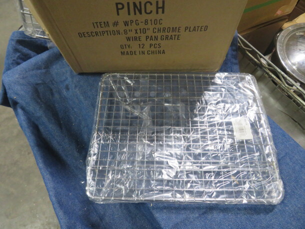 NEW Pinch 8X10 Chrome Plated Wire Pan Grate. 12XBID