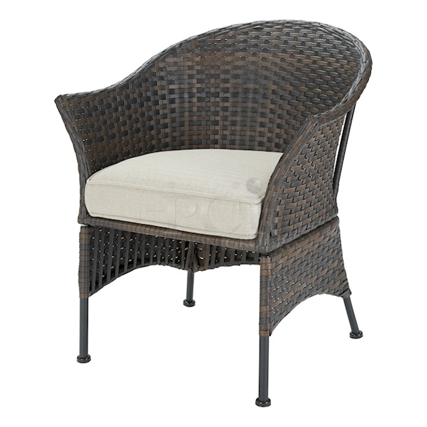 Mainstays Arlington Glen 5 Piece Outdoor Furniture Patio Leisure Set, Beige. Chair dimensions: 26.25" x 28.25" x 32"; 15.7 lbs.
Side table dimensions: 20" D x 19.25"; 6.37 lbs.
Ottoman dimensions: 19.5" x 19" x 12.5"; 8.86 lbs. - Image 4 of 11