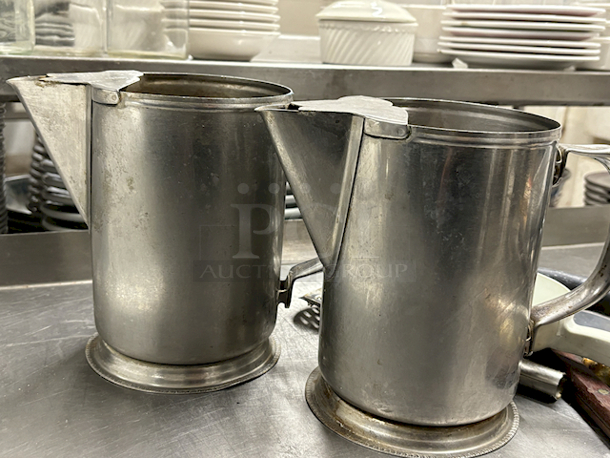 2 Metal Water Pitchers - Image 2 of 2