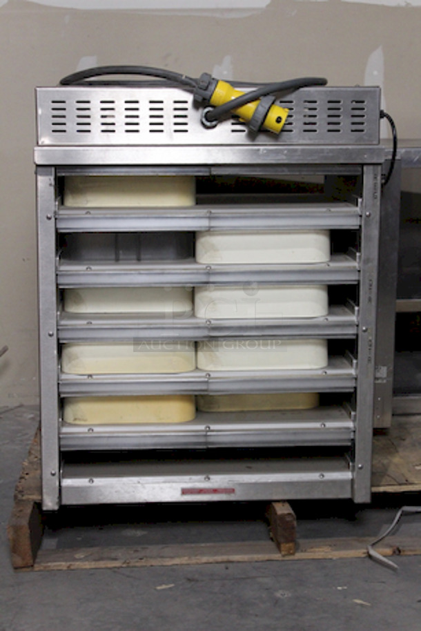 AMAZING! HK Dallas HBC026 12 Compartment Pass Thru Bun Heating Cabinet With Digital Thermostat Controller and Prince Castle Timer. 
TESTED - In Working Order.
120v/60hz/1ph 29x19-1/4x30
 - Image 5 of 8