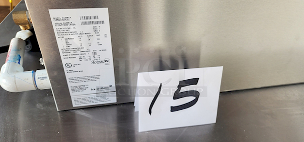 NEW! PERFECT WORKING ORDER! USED LESS THAN 6 MONTHS!! Ice-O-Matic CIM0520HA 22" Elevation Series™ Half Cube Ice Machine Head - 561 lb/24 hr, Air Cooled, 115v. 22-1/4x24-1/4x21-1/4 - Image 3 of 3