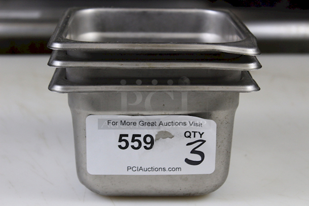 1/6 Pans x 4". 3x Your Bid - Image 4 of 6