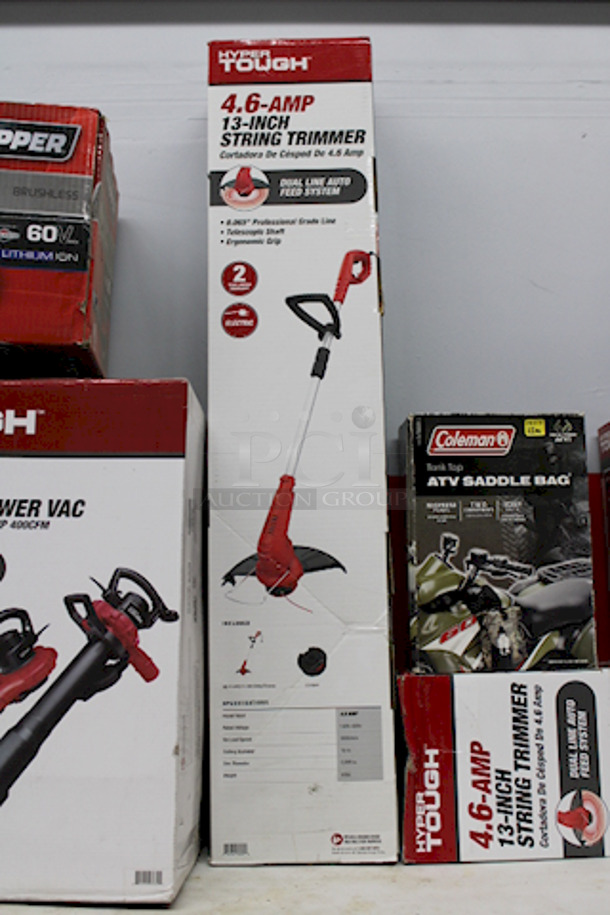 SWEET! (2) Hyper Tough 4.6-Amp 13in Electric String Trimmers. NEW NEVER USED! 2x Your Bid. - Image 2 of 3