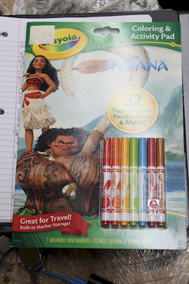 KIDS MIXED LOT! (1) Disney Toy Story 4 Bluetooth MP3 Karaoke, (1) Sharpie Spin The Tray 30 Markers, (1) My Life As A Cow Girl, (5) Walmart Baby Basics, (12) Parents Choice 360 Sippy Cups, (1) Moana Coloring and Activity Pad 32 Pages, - Image 5 of 6