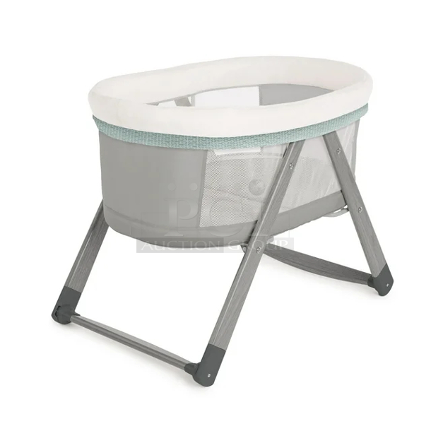 Ingenuity Wood Foldaway Rocking Baby Bassinet Classic - Wallace. 3x Your Bid.  37.00 x 23.25 x 28.00 Inches - Image 6 of 12