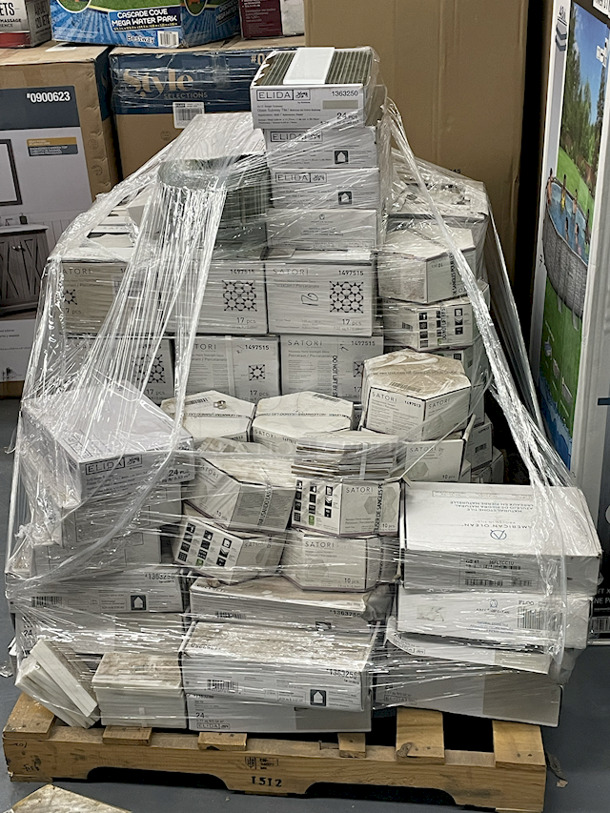 HUGE LOT! Ceramic & Glass Floor Tile – 3 Styles (see photos) - Image 9 of 9