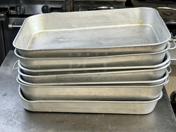 2-1/2" Deep Braising Pans. 18x12x2-1/2 7x Your Bid - Image 1 of 5