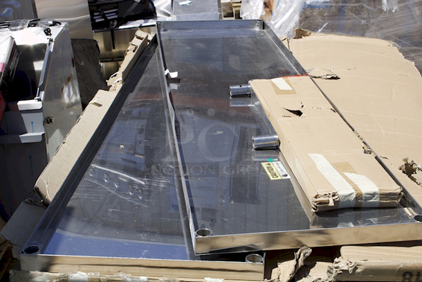 BRAND NEW SCRATCH & DENT! Stainless Steel Double Deck OverShelf 18"x70 3/8". Box Is Damaged. ALL Contents Appear To Be Present & In Good Condition - Image 4 of 4