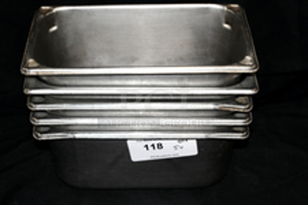 Stainless Steel 1/3 Pans, 6” Deep.
12-1/2x7x6
5x Your Bid
 - Image 1 of 5