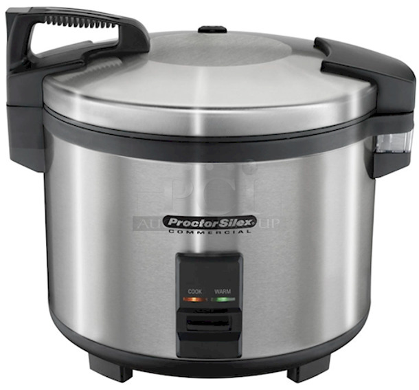 LIKE NEW CONDITION! Proctor Silex 37560R Series Commercial Rice Cooker/Warmer, 60 Cup/ 14 L. 