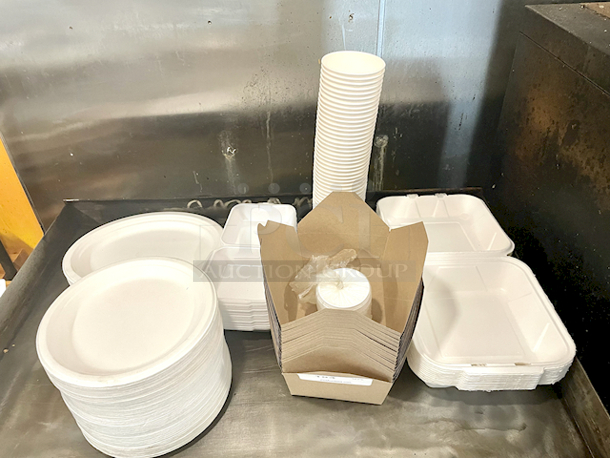 HUGE LOT!! Single Use To Go Food Containers.  - Image 1 of 8
