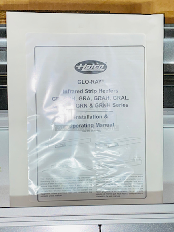 NEW!! NEVER USED! Hatco GRAHL-48D Glo-Ray 48" Aluminum Dual High Wattage Lighted Infrared Warmer with 6" Spacer and Toggle Controls - 120/208V, 2440W

Width	48 Inches
Depth	18 Inches
Height	2 1/2 Inches
Hertz	60 Hertz
Phase	1 Phase
Voltage	120/208 Volts
Wattage	2,440 Watts
Control Type	Attached Toggle - Image 2 of 4