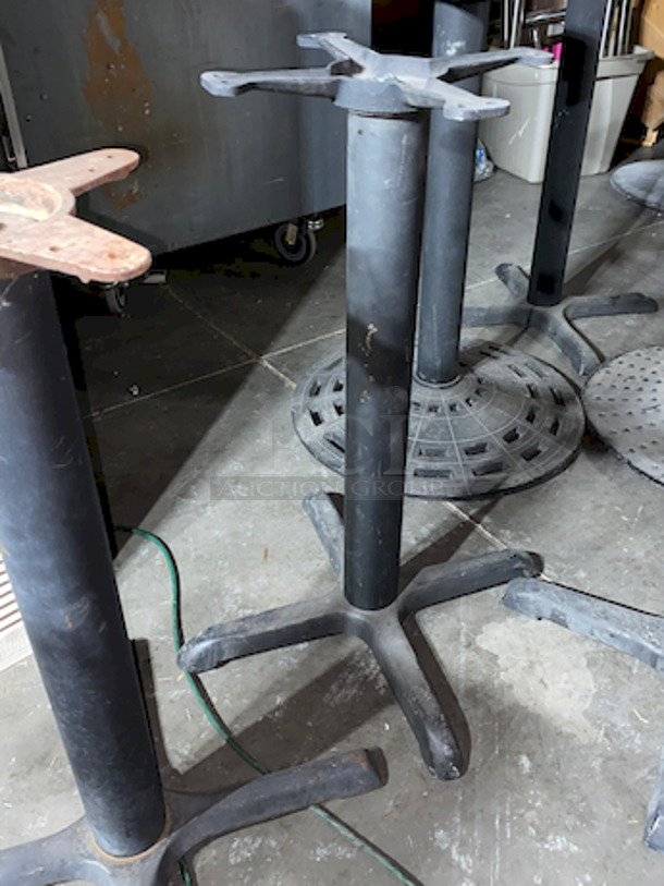 GIGANTIC LOT! (8) Table Bases With Round and Cross Bases. - Image 6 of 8